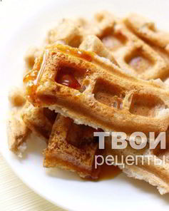 Вафли на яблочном пюре
