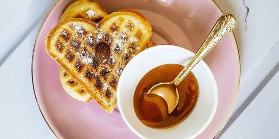 Вафли с халвой