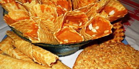 Вафли со сгущенкой