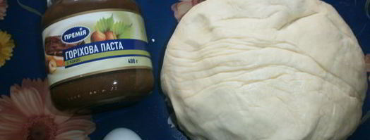 выпечка с шоколадно-ореховой пастой. Шаг 8