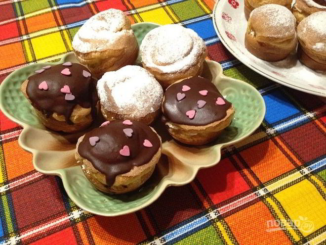 Рецепт ленивых эклеров с творожной начинкой