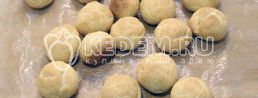 профитроли с икрой и творожной начинкой. Шаг 8