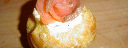 профитроли с красной рыбой. Шаг 9
