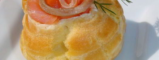 профитроли с красной рыбой. Шаг 10