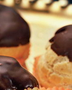 Профитроли с шоколадом