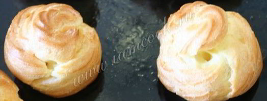 профитроли с сырной начинкой и форелью. Шаг 7