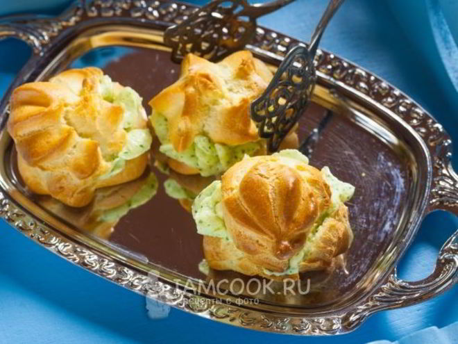 Рецепт профитролей с сыром