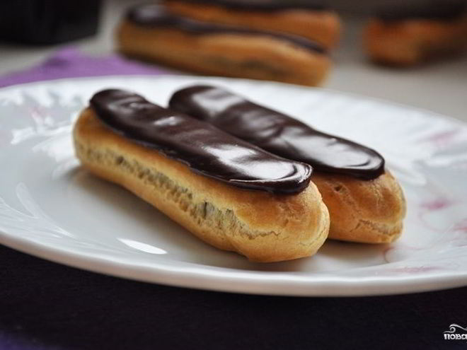 Рецепт шоколадных эклеров