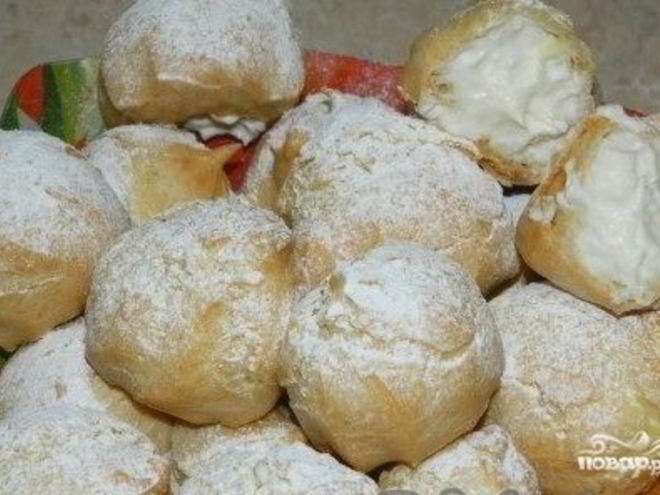Рецепт творожных эклеров