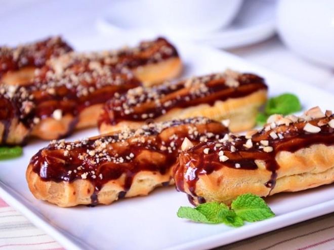 Рецепт эклеров ореховых