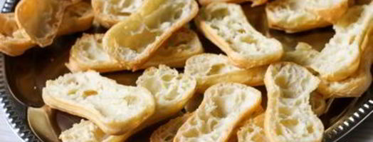 эклеры с креветочным кремом и тартаром из хурмы. Шаг 17