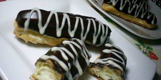 Эклеры с масляно-заварным кремом