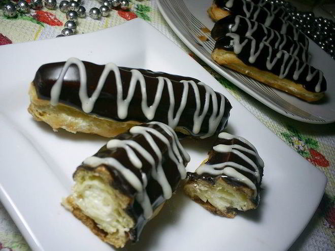 Рецепт эклеров с масляно-заварным кремом