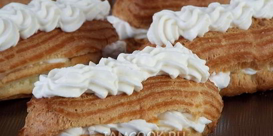 Эклеры со сливками