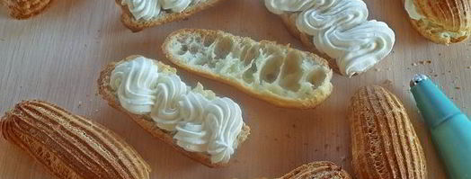 эклеры со сливками. Шаг 16