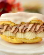 Эклеры со сливочно-шоколадным кремом