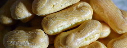 эклеры со сливочно-шоколадным кремом. Шаг 12