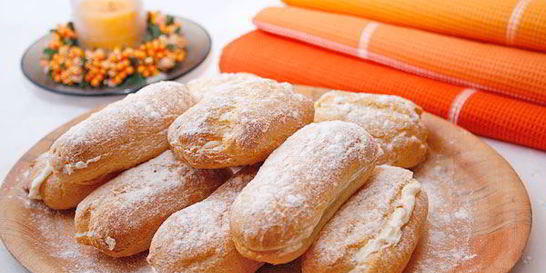 Эклеры со сливочным кремом