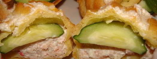 закусочные эклеры с креветочным кремом. Шаг 12