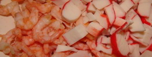 закусочные эклеры с креветочным кремом. Шаг 7