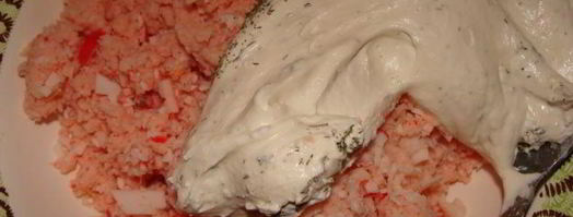 закусочные эклеры с креветочным кремом. Шаг 8