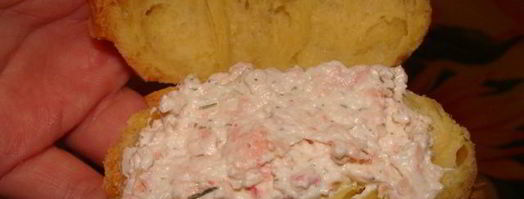 закусочные эклеры с креветочным кремом. Шаг 10