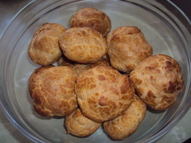 Рецепт заварных пирожных с ореховым кремом