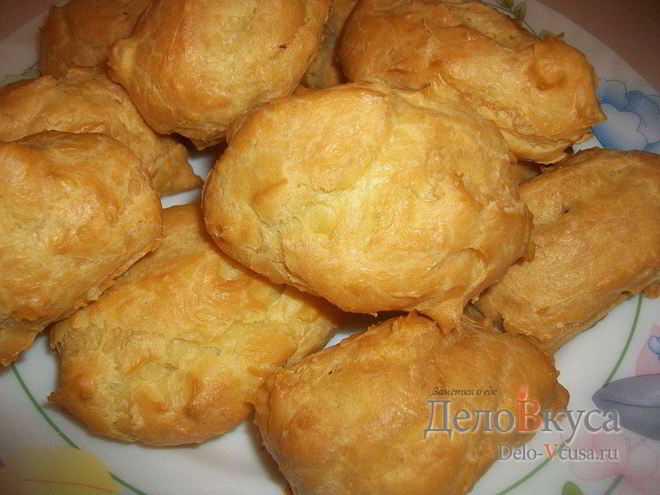 Рецепт заварных пирожных с заварным молочным кремом