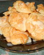 Заварные пирожные со сливочно-сгущеным кремом