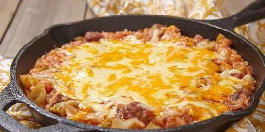 Капустная запеканка с мясом