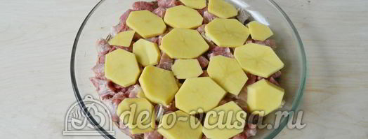 картофельная запеканка с мясом и грибами. Шаг 3