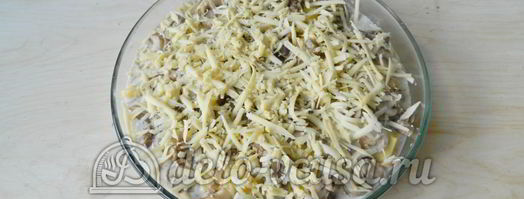 картофельная запеканка с мясом и грибами. Шаг 7