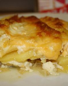 Картофельная запеканка с рыбой