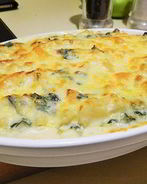 Куриная запеканка с грибами и сыром