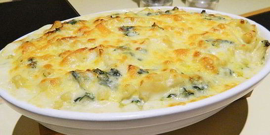 Куриная запеканка с грибами и сыром