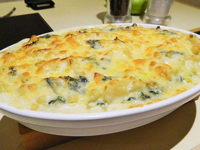 Рецепт куриной запеканки с грибами и сыром