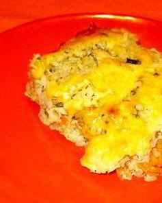 Рисовая запеканка с курицей