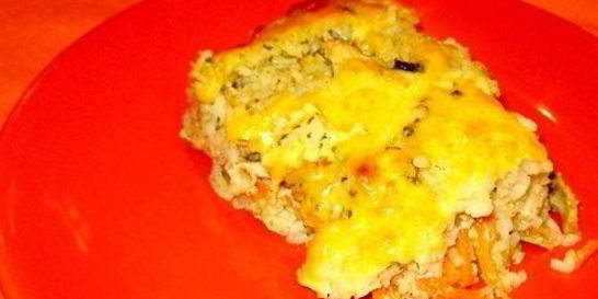 Рисовая запеканка с курицей