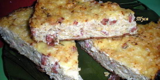 Сырная запеканка с капустой