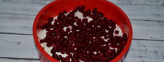 творожная запеканка с брусникой. Шаг 6