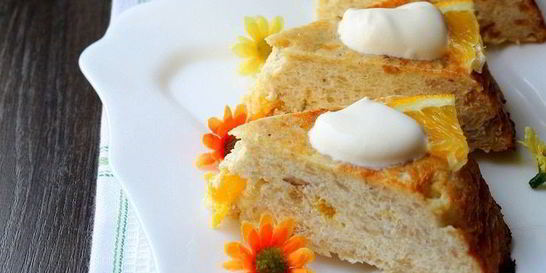 Творожная запеканка с овсяными хлопьями