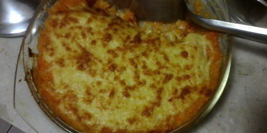 Тыквенная запеканка с куриным филе