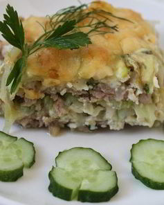 Запеканка из капусты и фарша