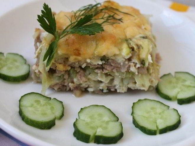 Рецепт запеканки из капусты и фарша
