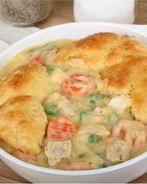 Запеканка из курицы с овощами и творогом