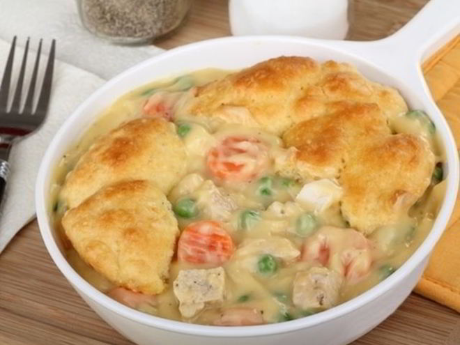 Рецепт запеканки из курицы с овощами и творогом