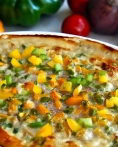 Запеканка из курицы с овощами в духовке