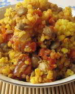 Запеканка из пшена с чечевицей