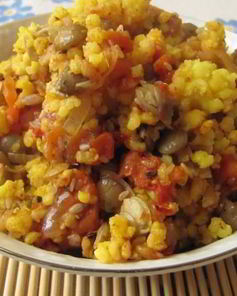 Запеканка из пшена с чечевицей