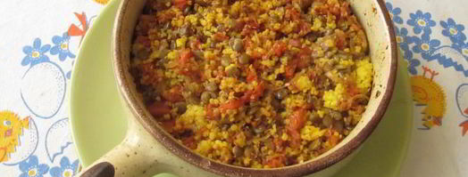 запеканка из пшена с чечевицей. Шаг 11